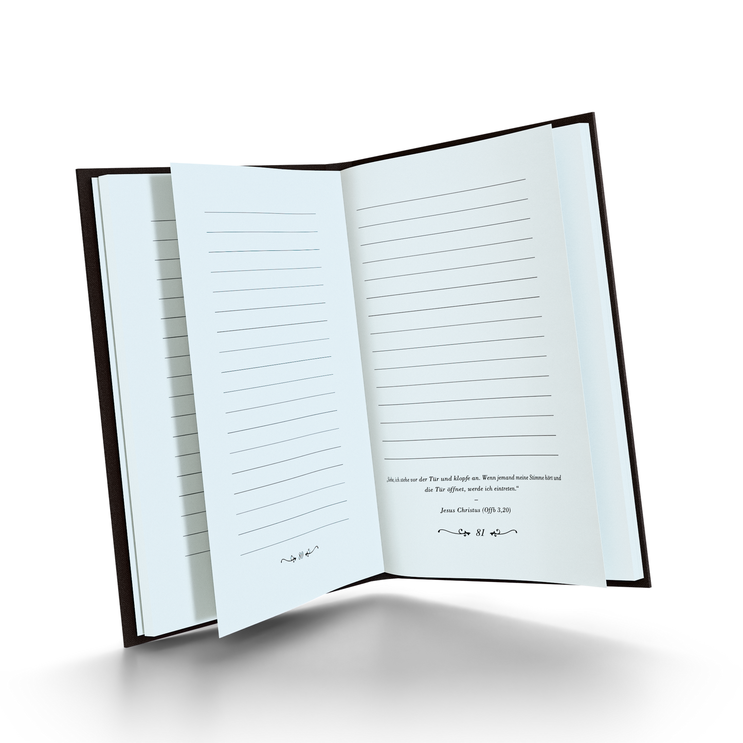 Notizbuch für freie Gedanken.