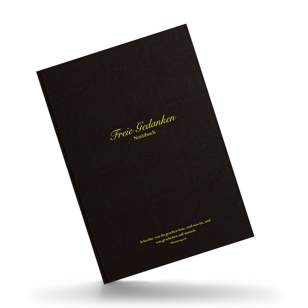 Notizbuch für freie Gedanken.